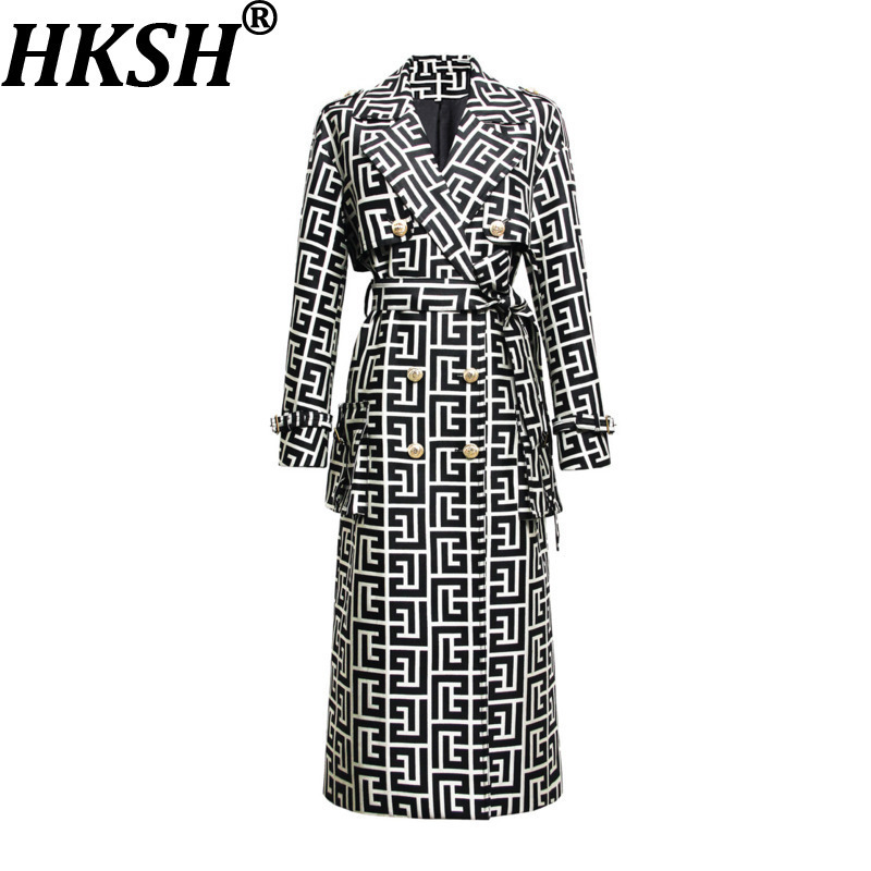 Trench Coat Formal - HKSH Spring Autumn New Women Long