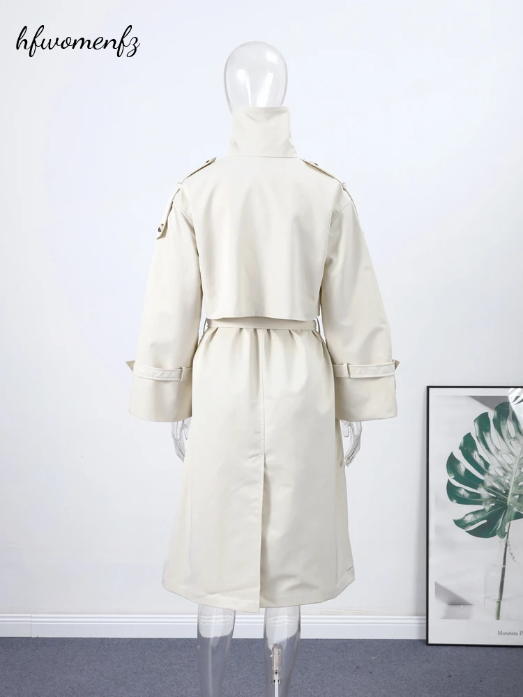 Fashion Women's Long Trench Co - Trench Coat Formal 评论和价格