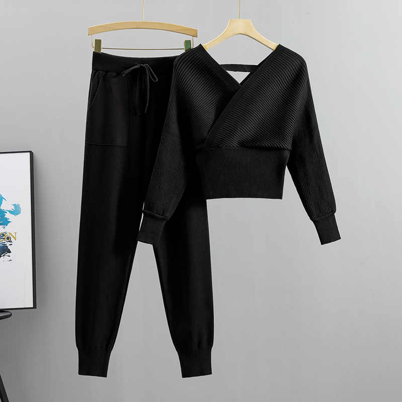 Elegant Tracksuit Sexy Two Pie - Women Formal Wear Tops 评论和价格