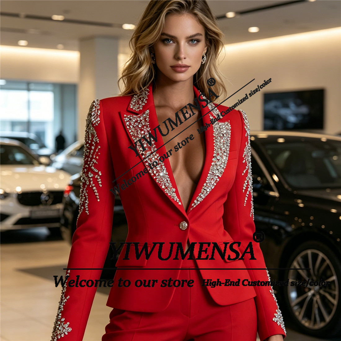 Luxury Women Suits 2 Pieces Se - Women Formal Wear Business 评论和价格