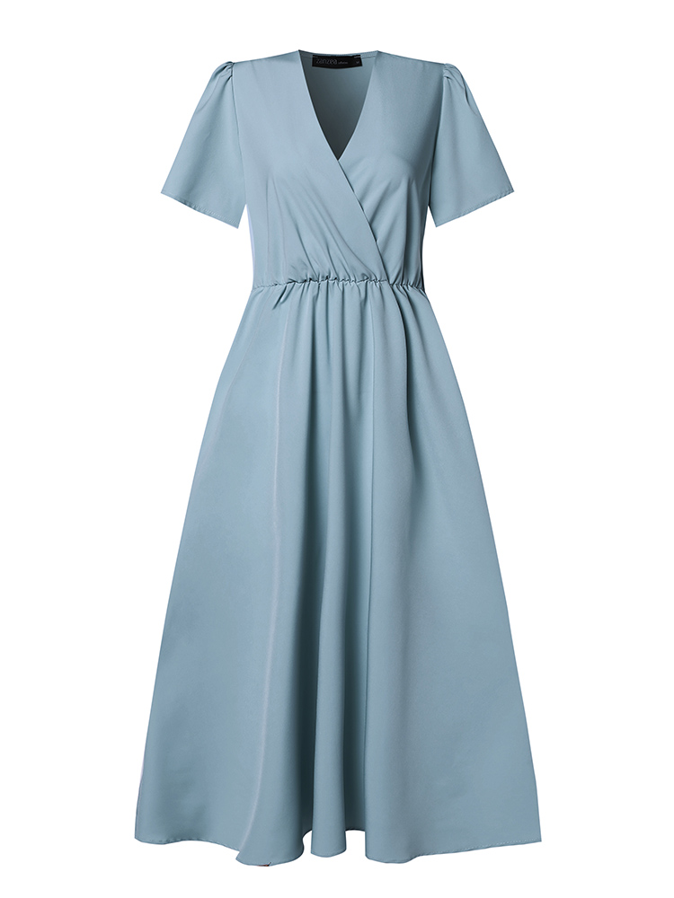ZANZEA 2024 Elegant Short Slee - Women Formal Wear Zara 评论和价格