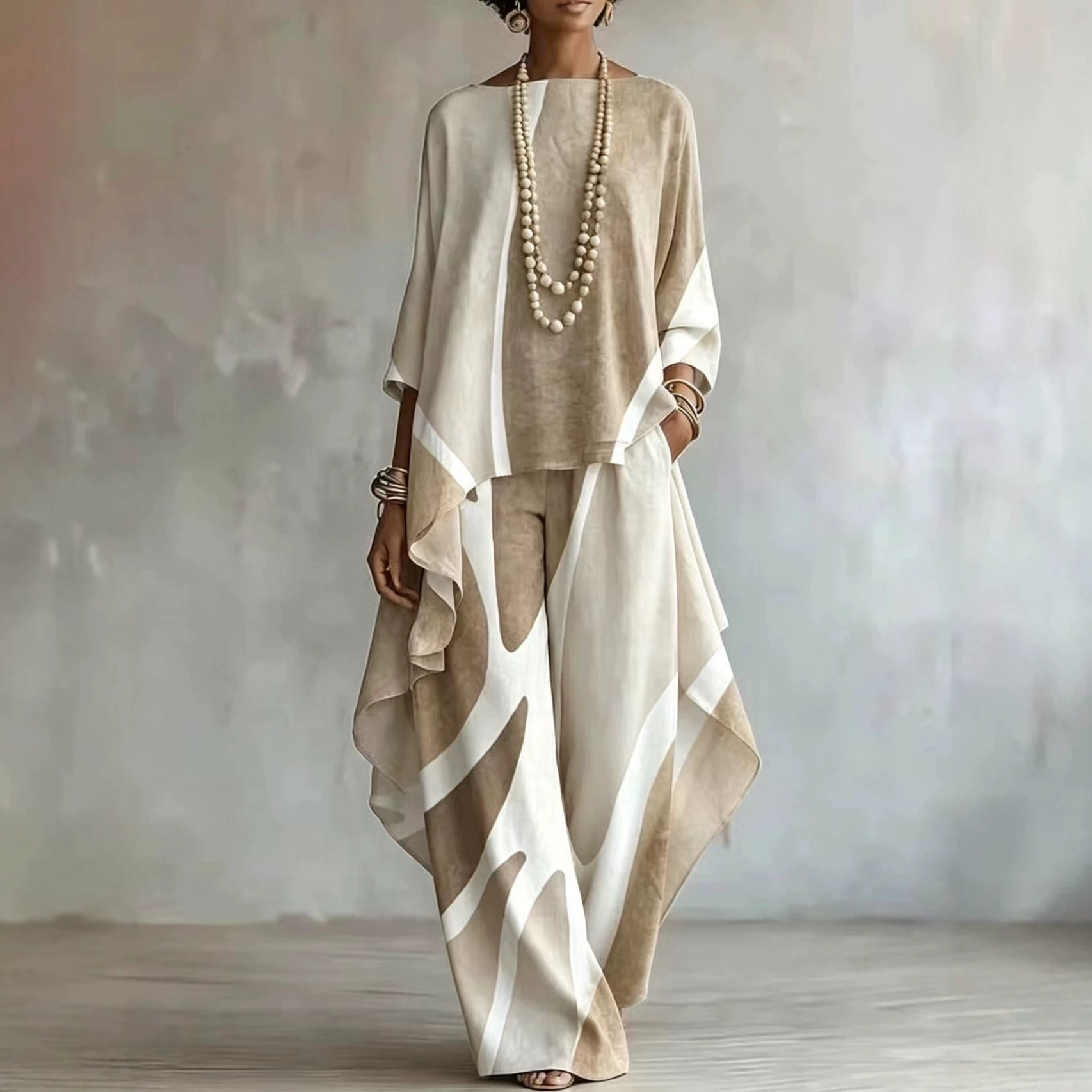 Women Elegant Contrast Color 2 - Women Formal Wear Tops 评论和价格