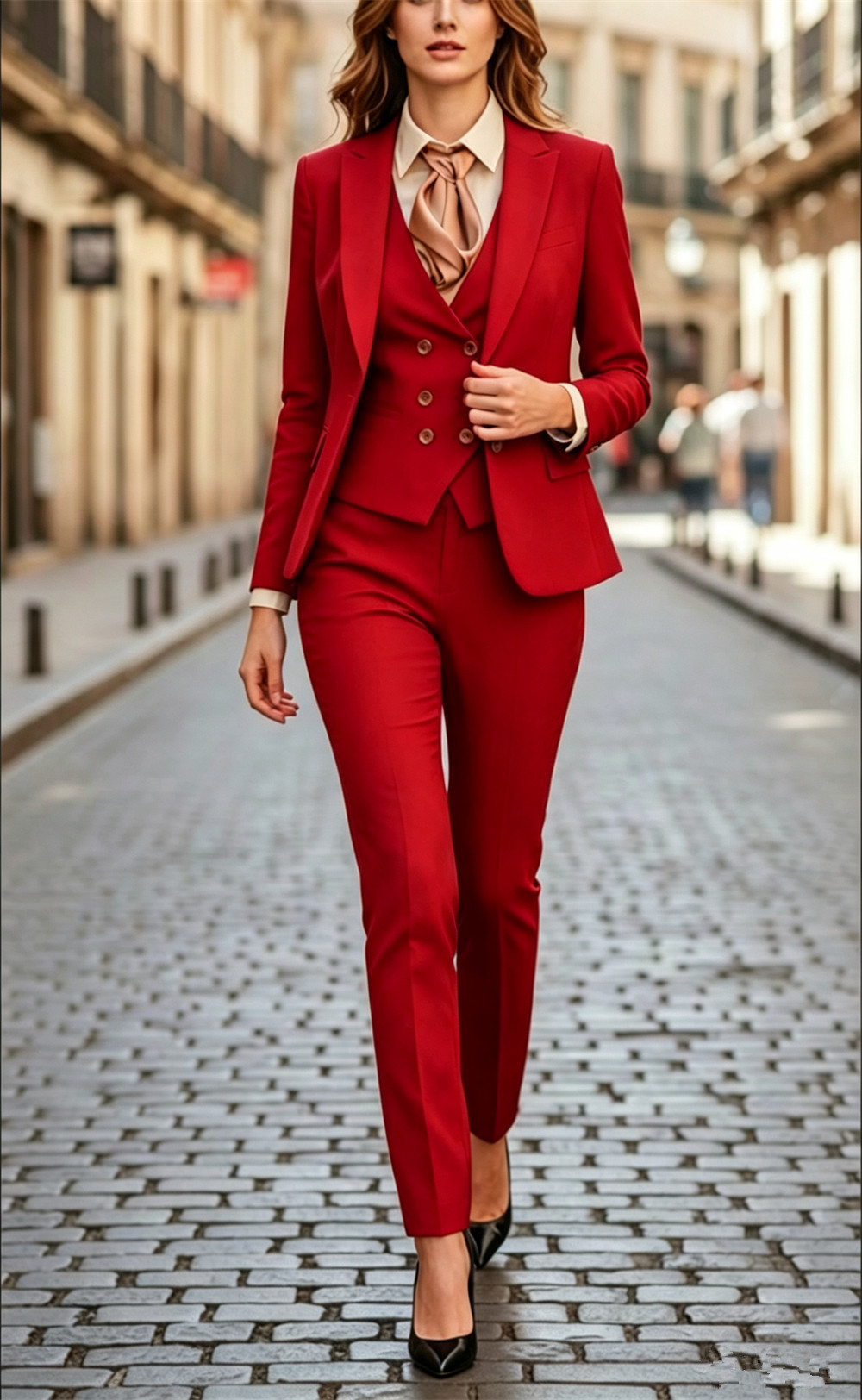 Women’s Black 3 Pieces Suit Se - Women'S Formal Wear Pantsuits 评论和价格