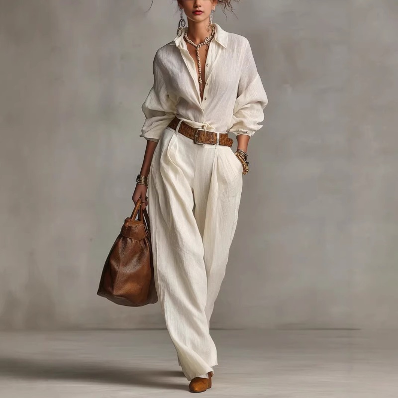 Spring Summer Temperament Soli - Women Formal Wear Tops 评论和价格
