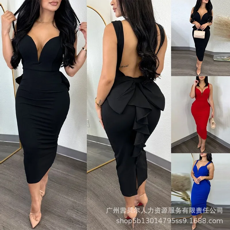 New Women's Backless Ruffles P - Women Formal Wear Zara 评论和价格