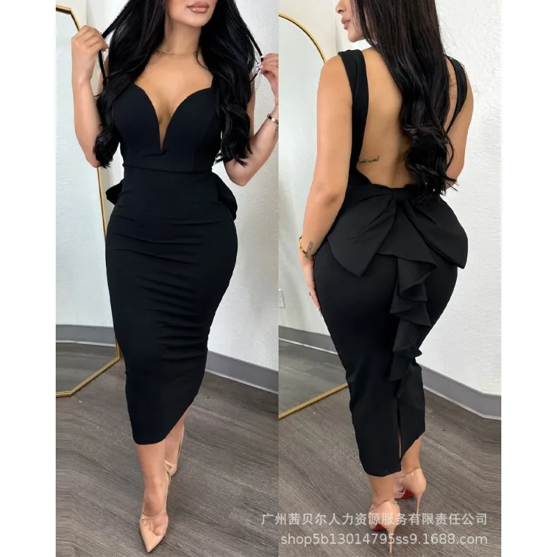 New Women's Backless Ruffles P - Women Formal Wear Zara 评论和价格