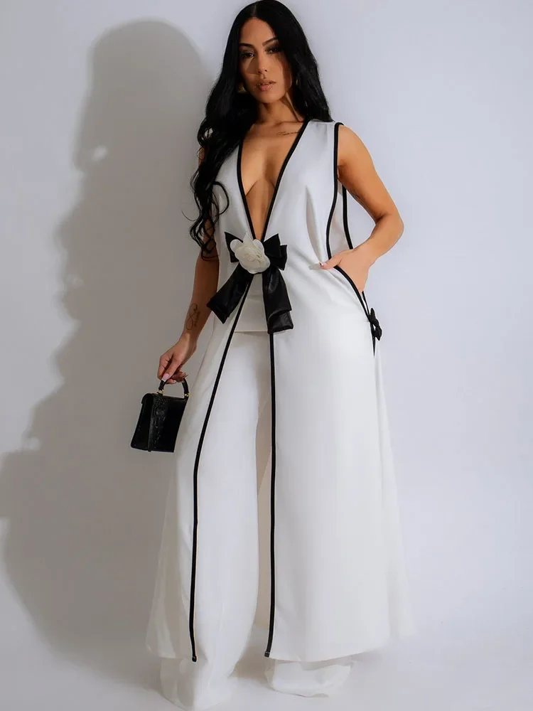 Bow Tie Appliques V-neck Sleev - Women Formal Wear Tops 评论和价格