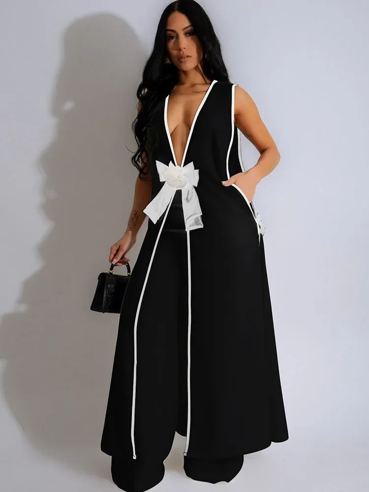 Bow Tie Appliques V-neck Sleev - Women Formal Wear Tops 评论和价格