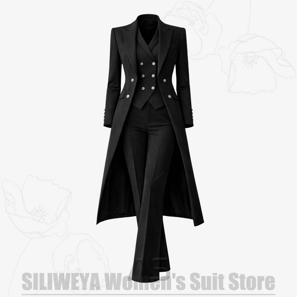 Women's Suit 3 Piece Double Br - Women Formal Wear Business 评论和价格