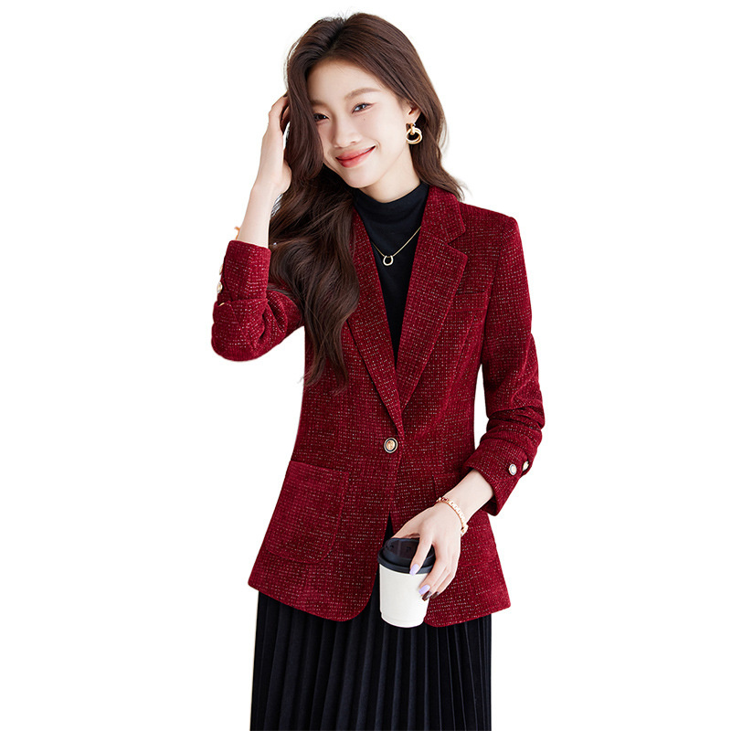 Ladies Blazer Coat Women Black - Women Formal Wear Business 评论和价格