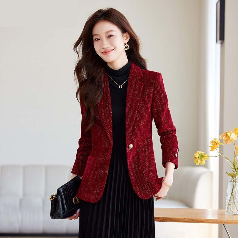 Ladies Blazer Coat Women Black - Women Formal Wear Business 评论和价格