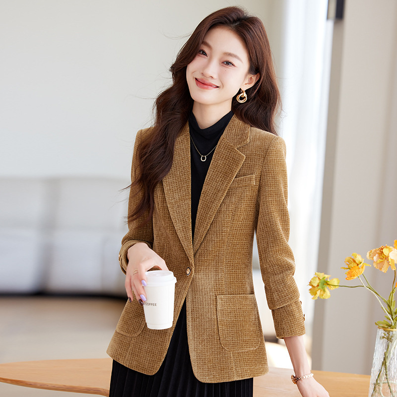 Ladies Blazer Coat Women Black - Women Formal Wear Business 评论和价格