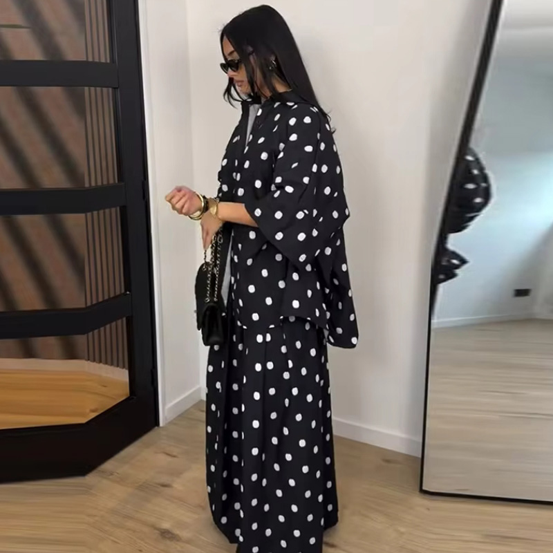 2026 Autumn Fashion Polka Dot  - Women Formal Wear Tops 评论和价格