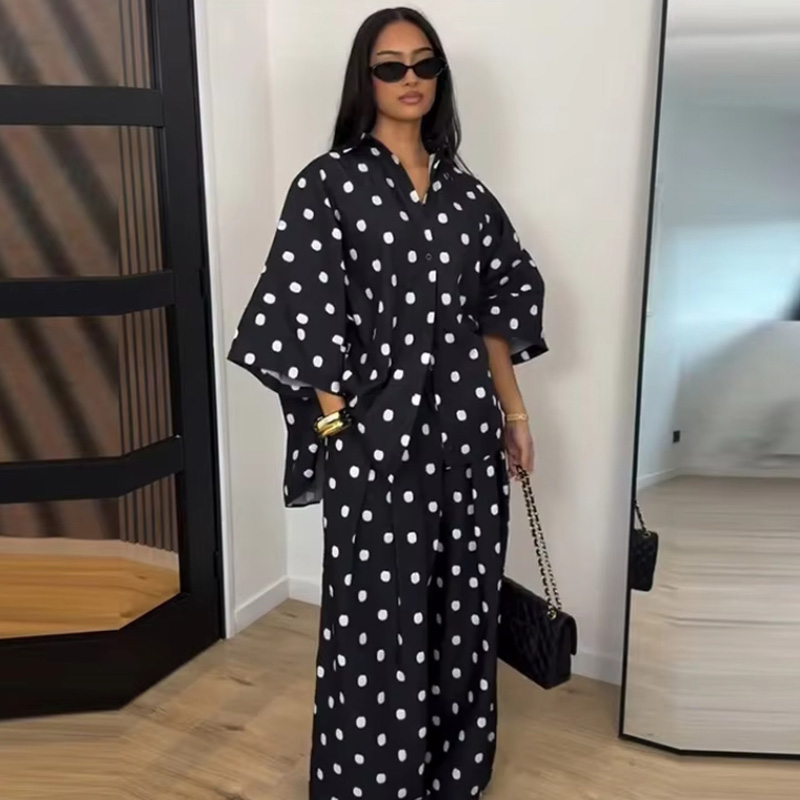 2026 Autumn Fashion Polka Dot  - Women Formal Wear Tops 评论和价格