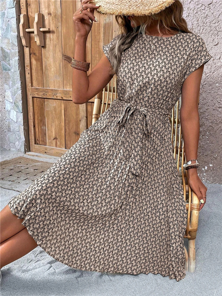 Msfilia Summer Print Pleated A - Women Formal Wear Zara 评论和价格