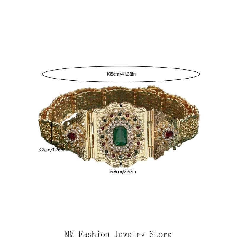 Ornate Metal Waist Belt for Fo - Women Formal Wear Look 评论和价格