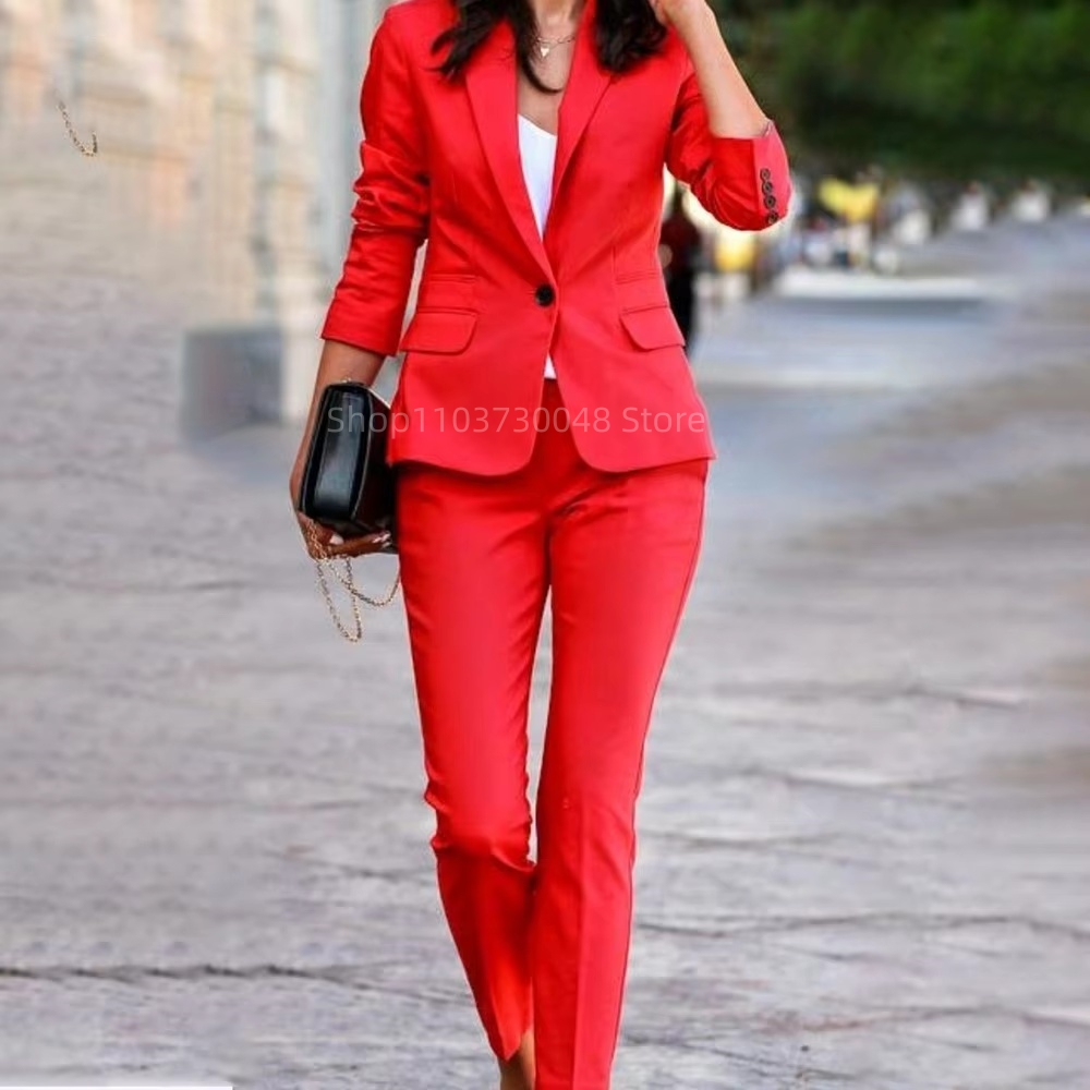 Fashion Office Ladies Blazer a - Women Formal Wear Business 评论和价格
