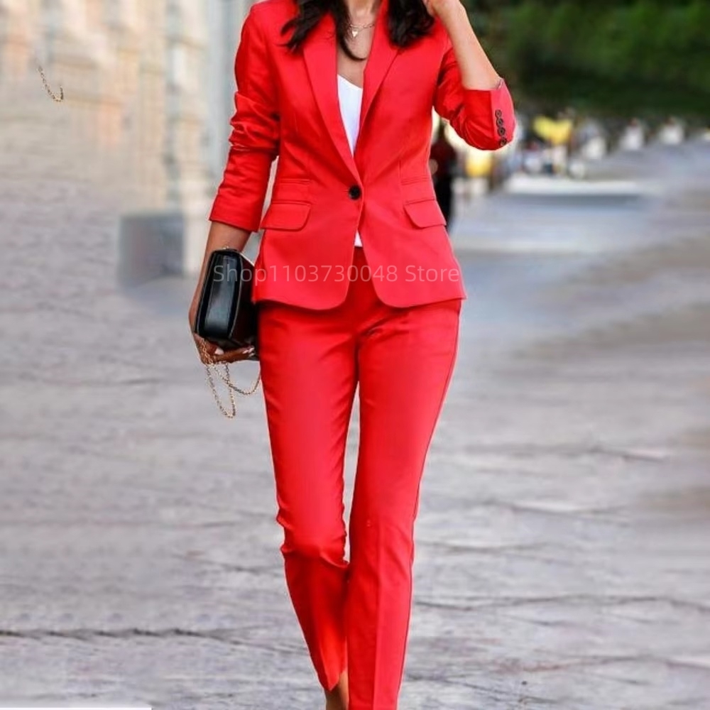 Fashion Office Ladies Blazer a - Women Formal Wear Business 评论和价格