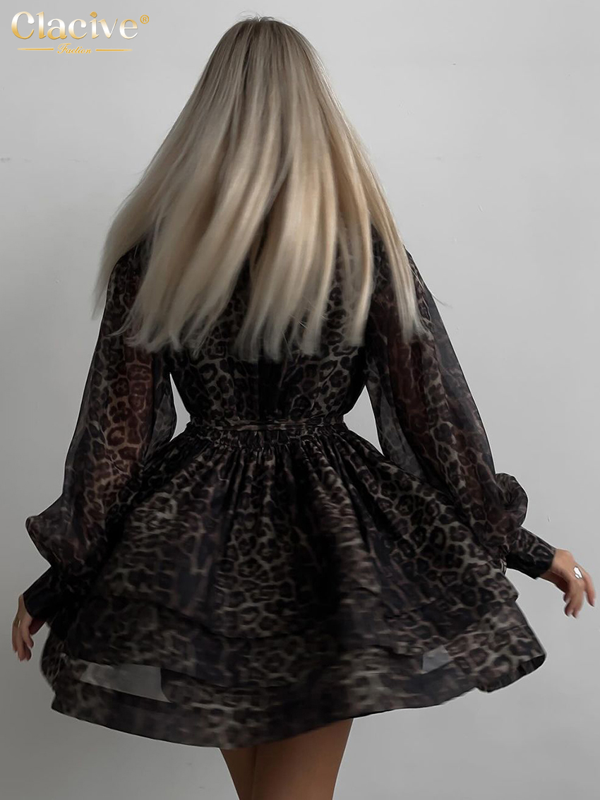 Clacive Fashion Leopard Print  - Women Formal Wear Zara 评论和价格